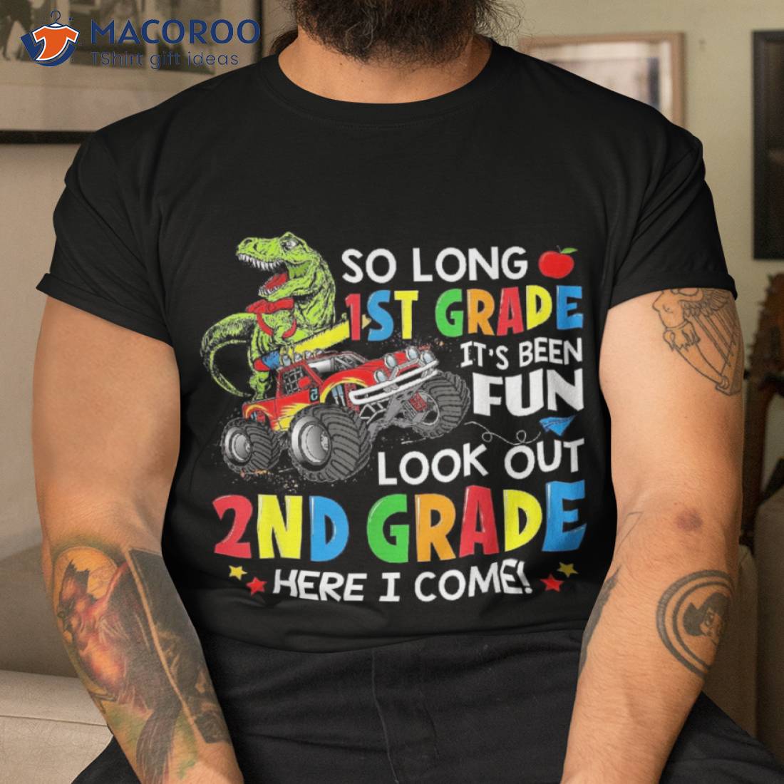 I’m Ready To Crush 2nd Grade T Rex Dinosaur Back School Shirt