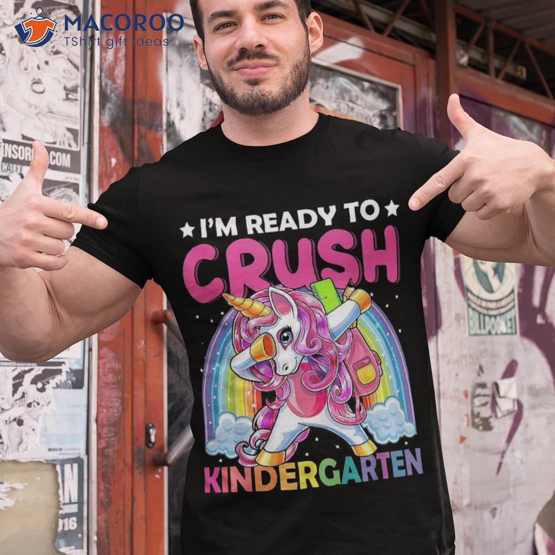 I’m Ready To Crush Kindergarten Back School Unicorn Kids Shirt