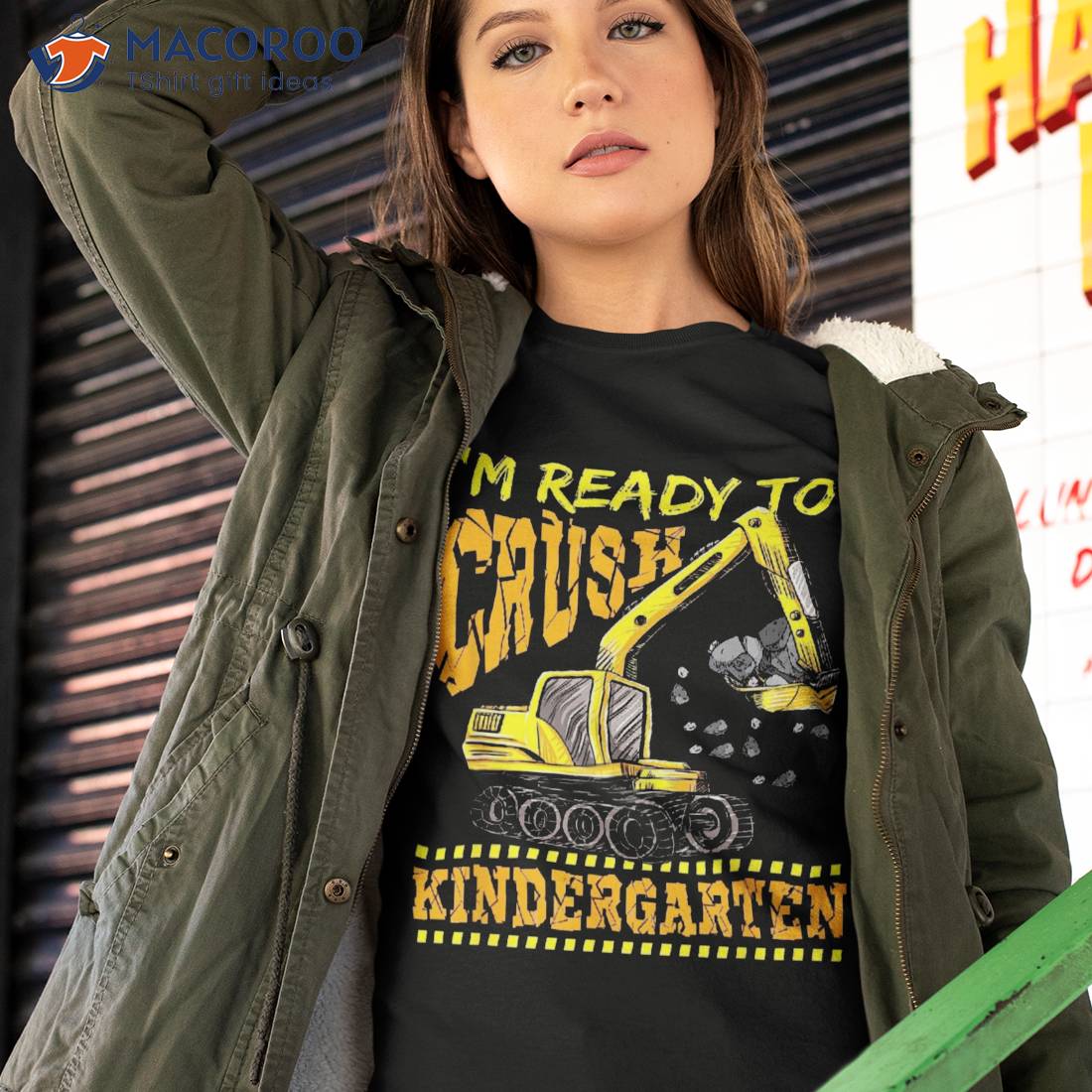 I’m Ready To Crush Kindergarten Construction Vehicle Boys Shirt