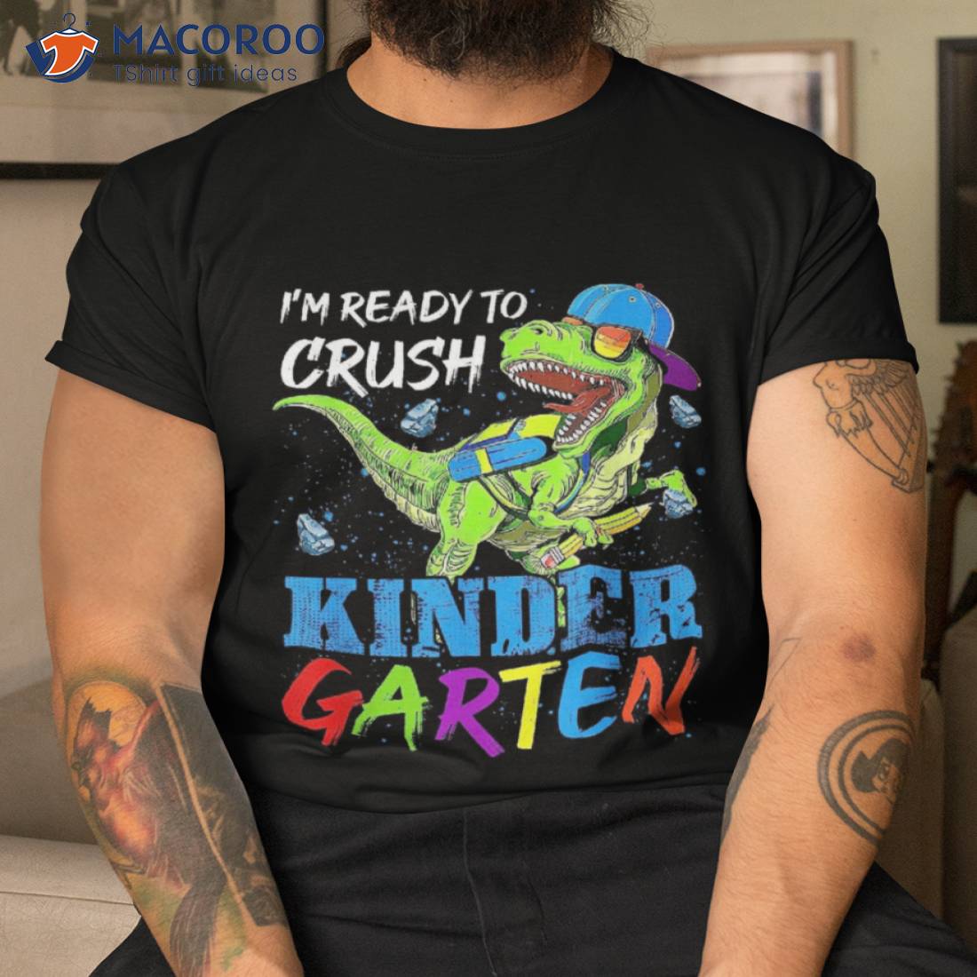 I’m Ready To Crush Kindergarten Dinosaur Back School Shirt