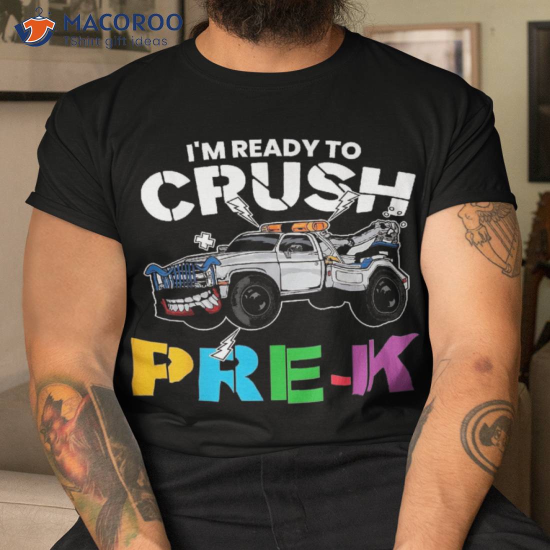 I’m Ready To Crush Pre-k Back School Monster Truck Tee Shirt