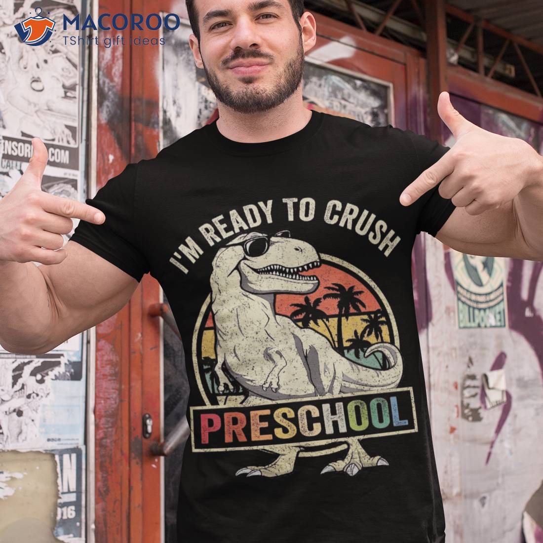 I’m Ready To Crush Preschool Dinosaur T Rex Back School Shirt