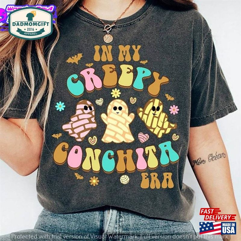 In My Creepy Conchita Era Ghost Shirt Trendy Pantasmas Conchas Unisex T-Shirt Funny Latina Spooky Sweater