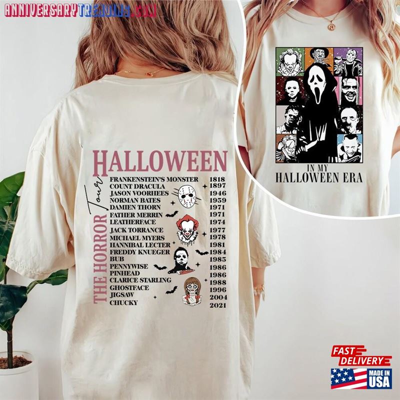 In My Halloween Era Shirt Two Sided Horror Tour Unisex T-Shirt