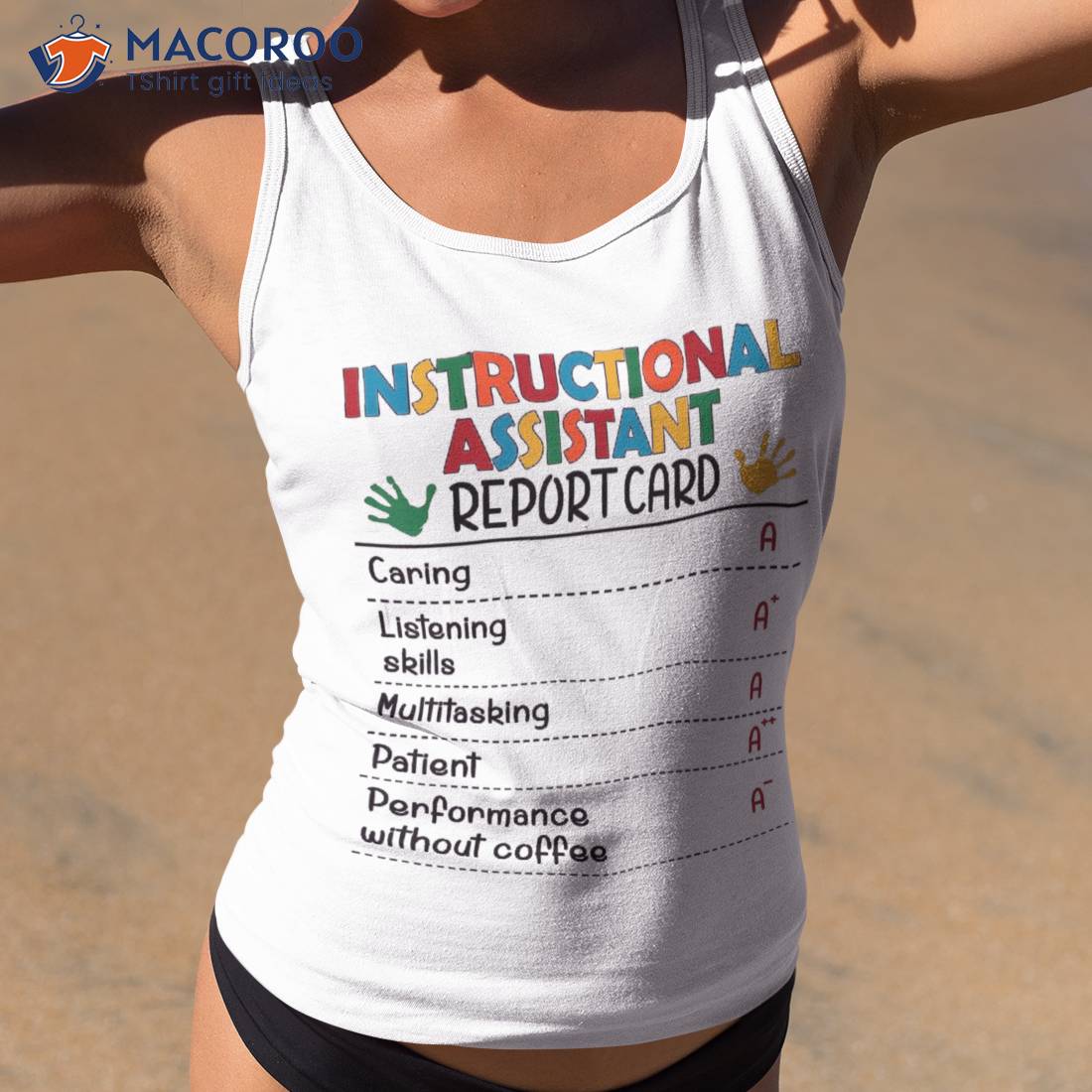 Instructional Assistant Funny Report Appreciation Shirt