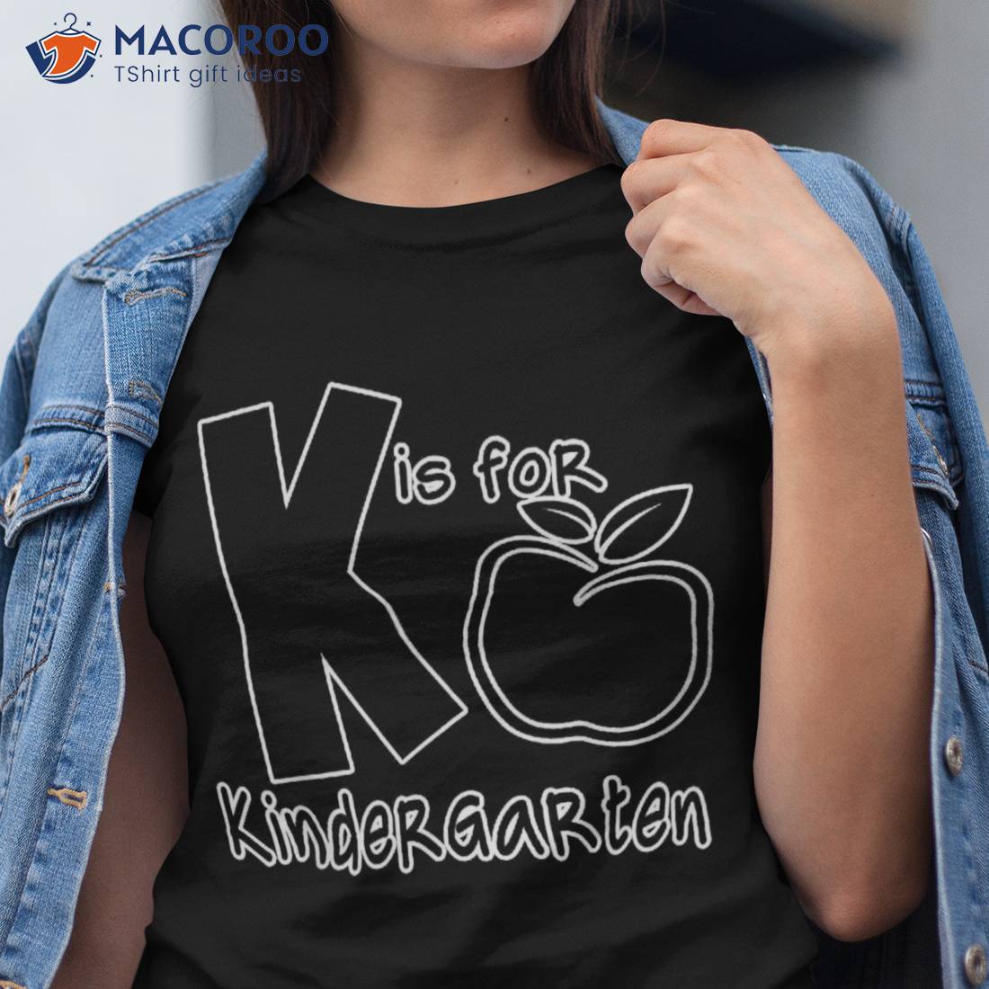 K Is For Kindergarten Kids Teachers Back To School Gift Shirt