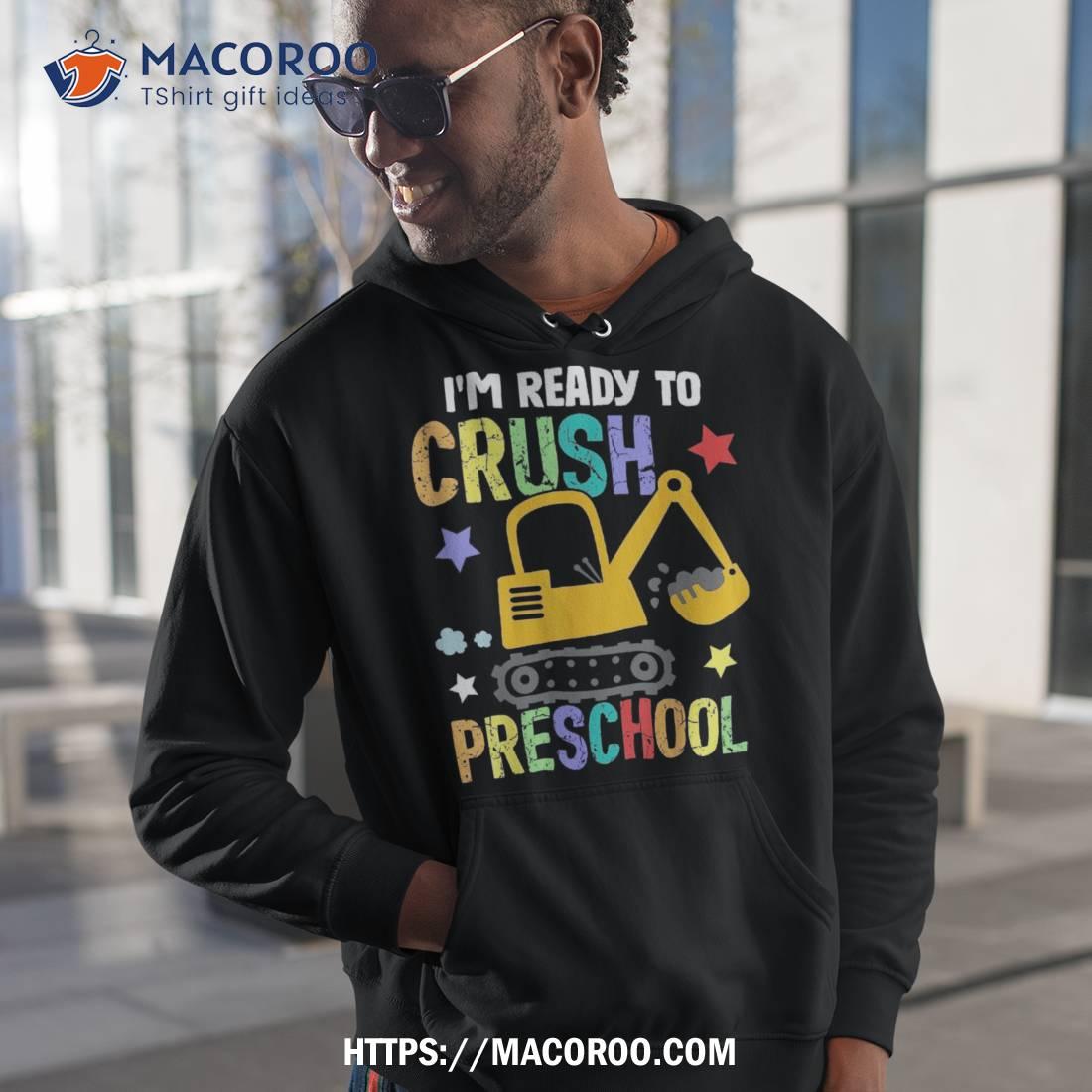 Kids I’m Ready To Crush Preschool Construction Vehicle Boys Shirt