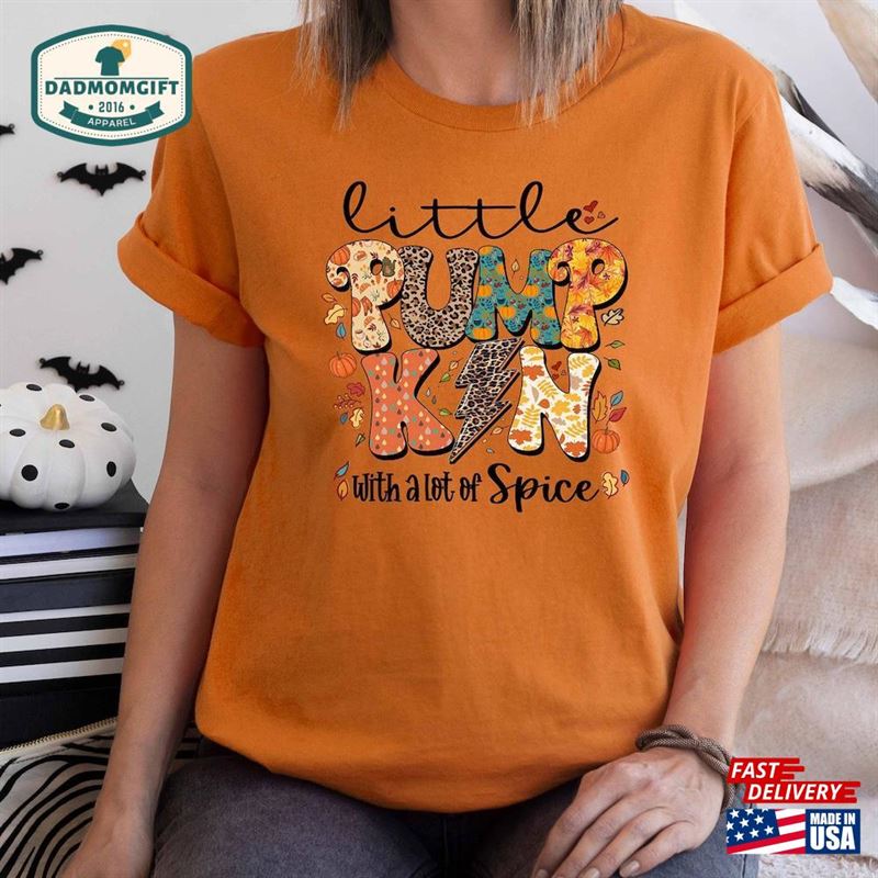 Kids Pumpkin Shirt Little For Unisex Classic