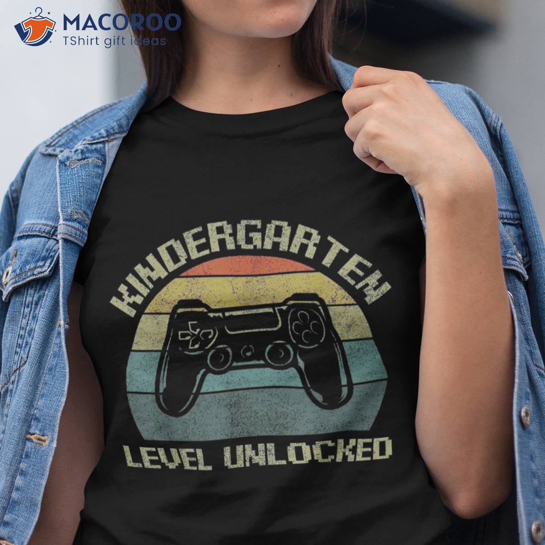 Kindergarten Level Unlocked Apparel Back To School Gamer Boy Shirt