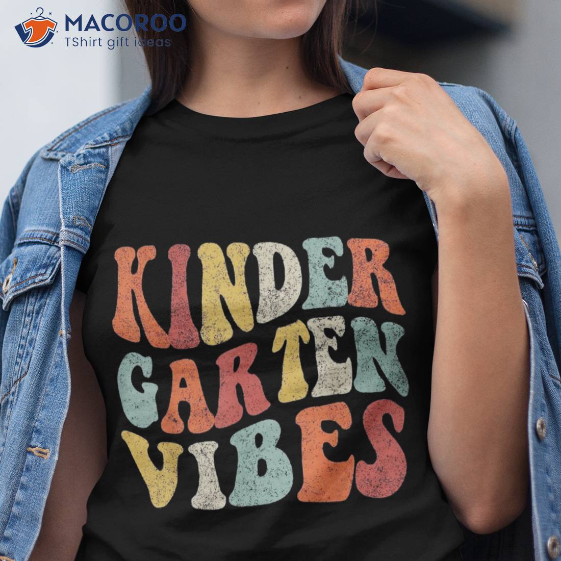 Kindergarten Vibes Funny Back To School Cute Teacher Student Shirt