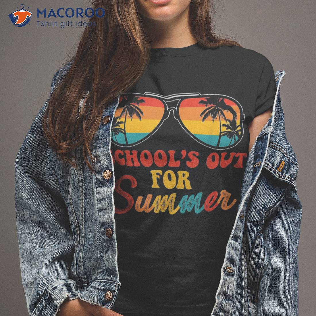 Last Day Of School Retro Schools Out For Summer Teacher Shirt