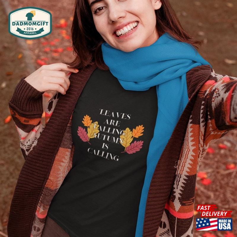 Leaves Are Falling Autumn Is Calling Thankful Grateful Blessed Shirt Thanksgiving T-Shirt Hoodie