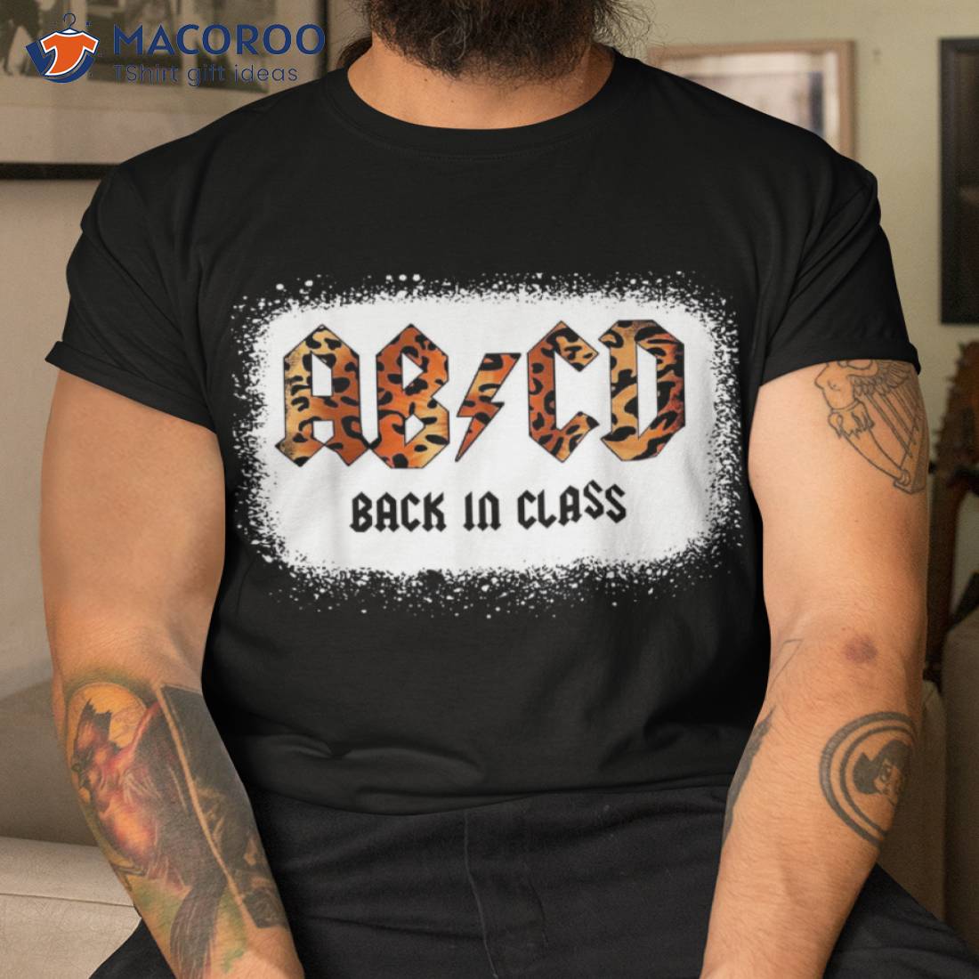 Leopard A-b Lightning C-d Back In Class, To School 2021 Shirt