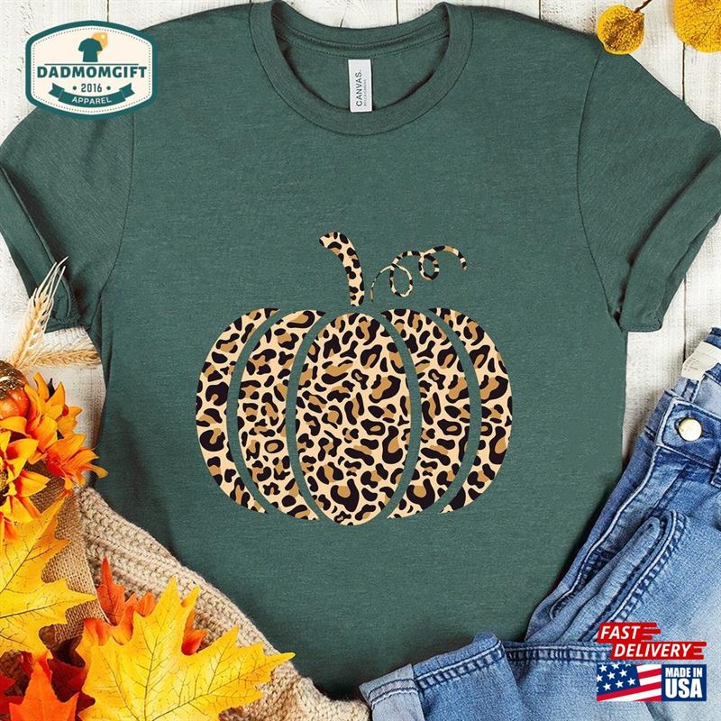 Leopard Pumpkin Shirt Cheetah Thanksgiving Hoodie Classic