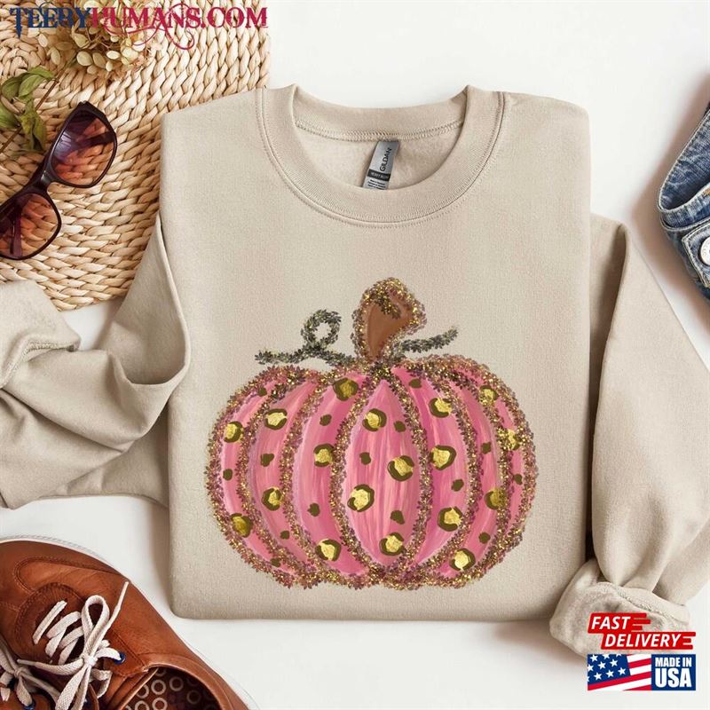 Leopard Pumpkin Sweatshirt Print Halloween Sweater Hoodie