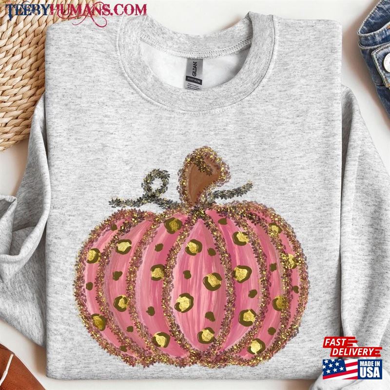 Leopard Pumpkin Sweatshirt Print Halloween Sweater Hoodie