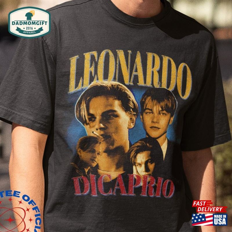 Limited Leonardo Dicaprio Shirt Retro Fans Gift Sweatshirt Hoodie