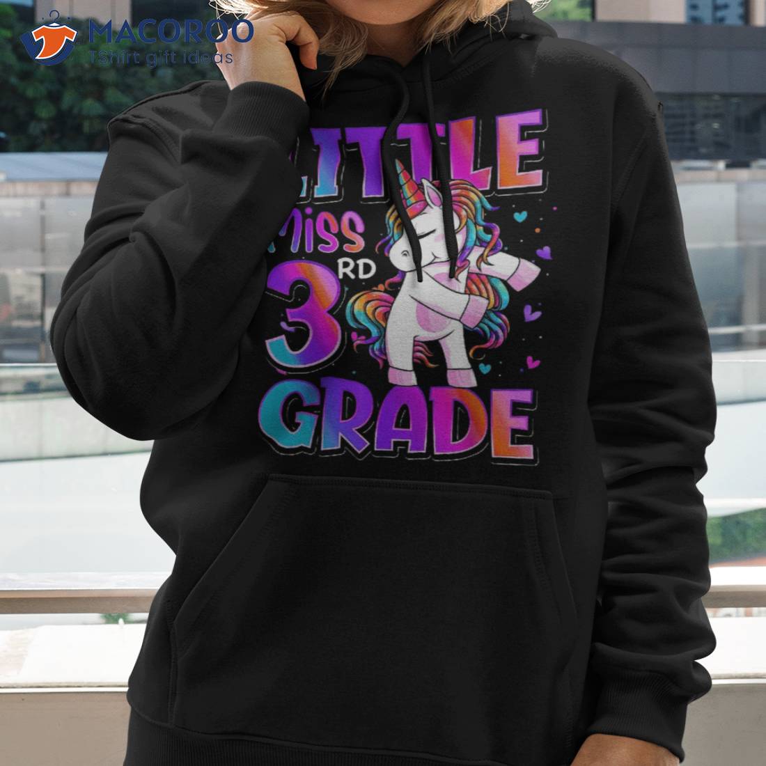 Little Miss 3rd Grade Unicorn Back To School Girls Shirt