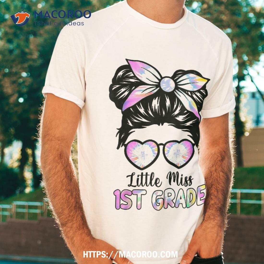 Little Miss First Grade Girls 1st Girl Back To School Shirt