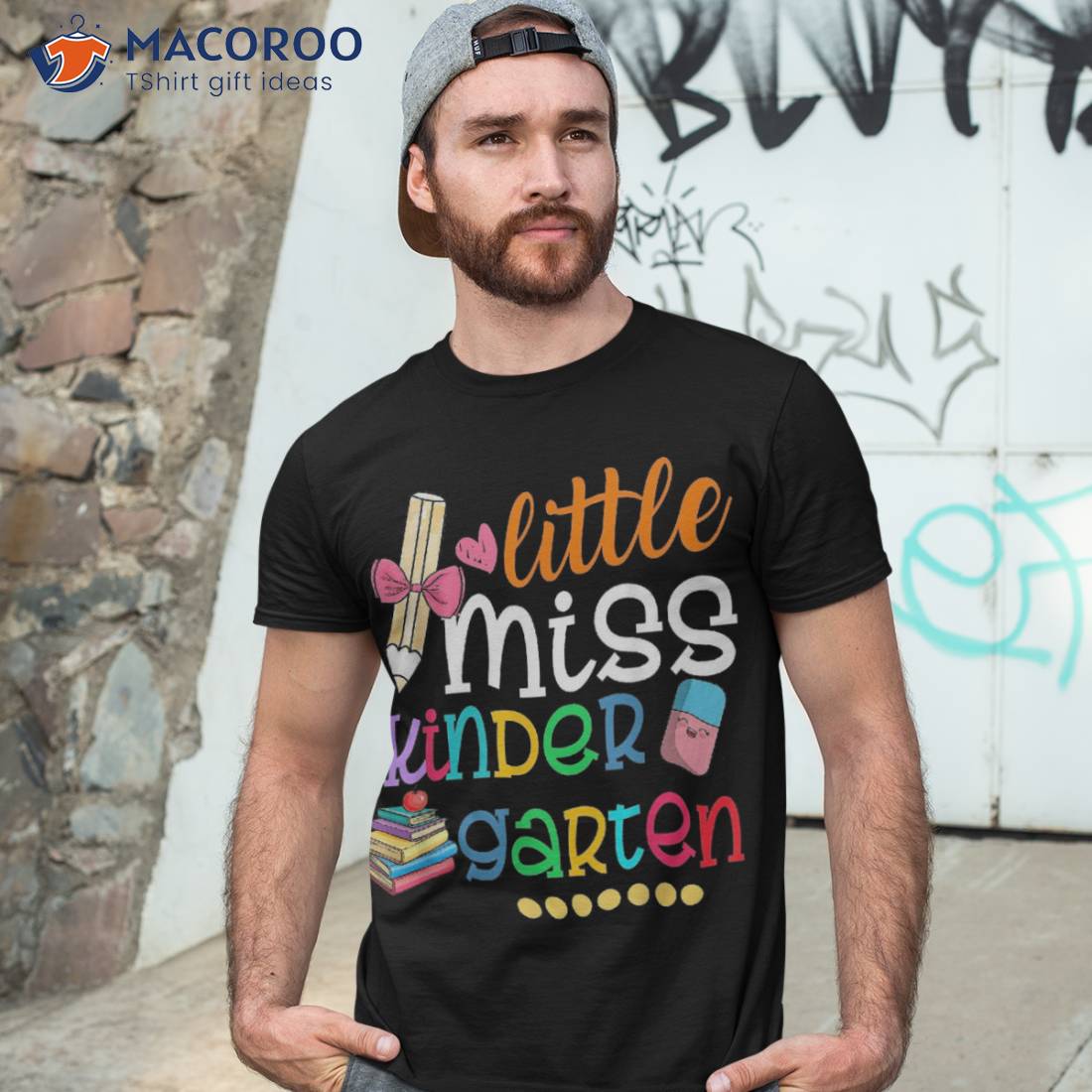 Little Miss Kindergarten Shirt For Kids Girls Back To School