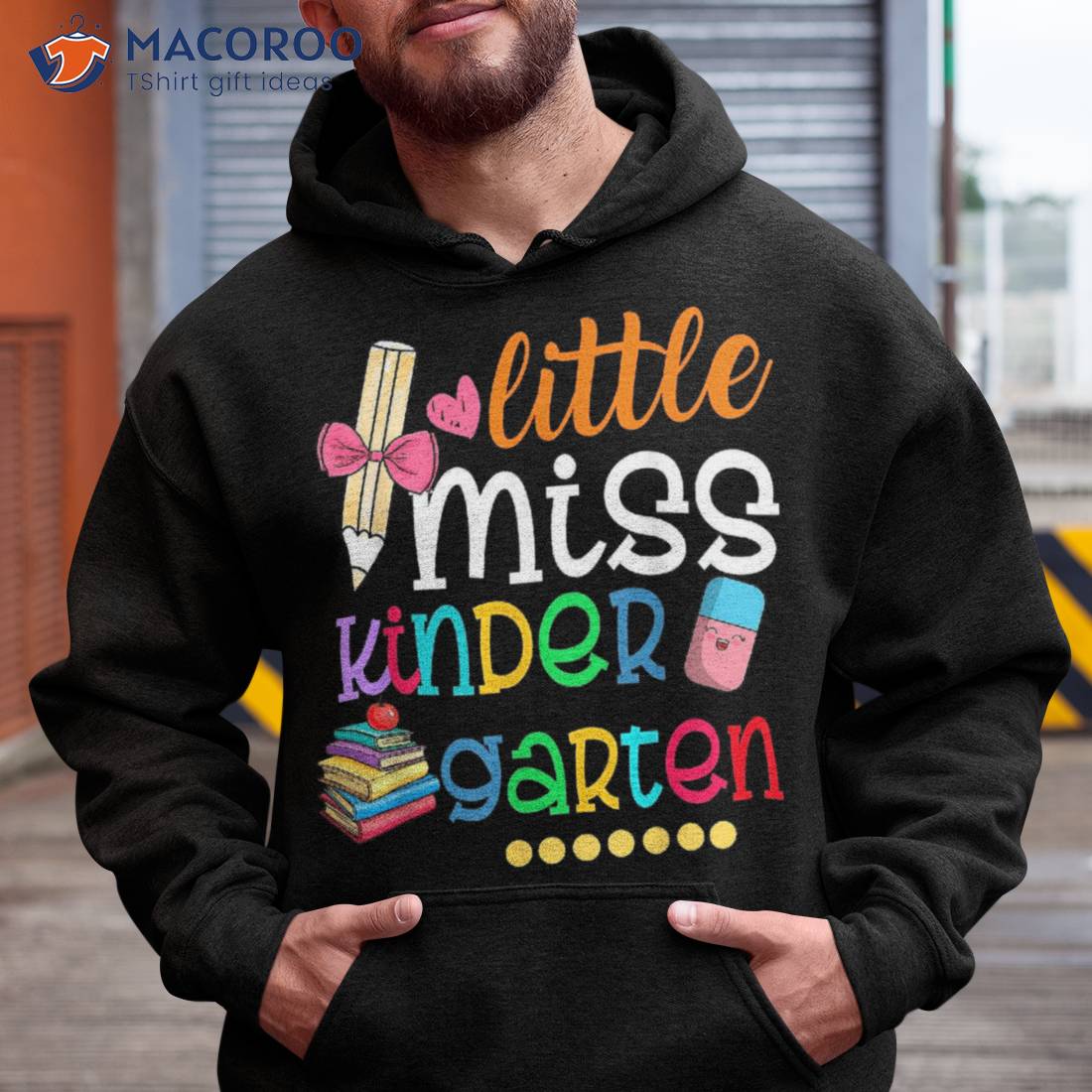 Little Miss Kindergarten Shirt For Kids Girls Back To School