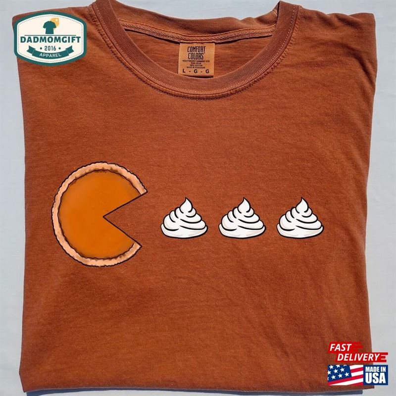 Long Sleeve Retro Fall Comfort Colors Shirt Arcade Game Vintage Thanksgiving Pumpkin T-Shirt Sweatshirt