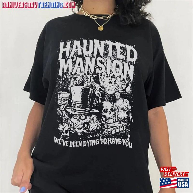 Mansion T-Shirt Vintage Haunted The Shirt Halloween Hoodie