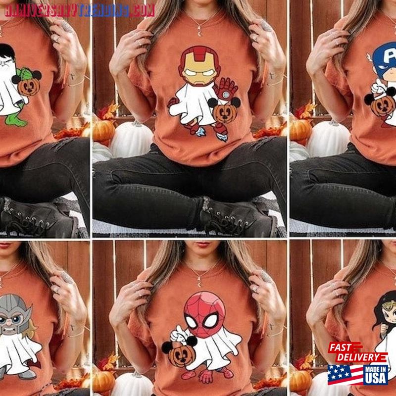 Marvel Ghost Halloween T-Shirt Shirt Party 2023 Tee Classic Hoodie