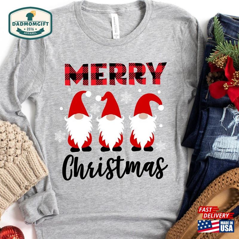 Merry Christmas Shirt Gnomes Cute Gnomies Classic T-Shirt