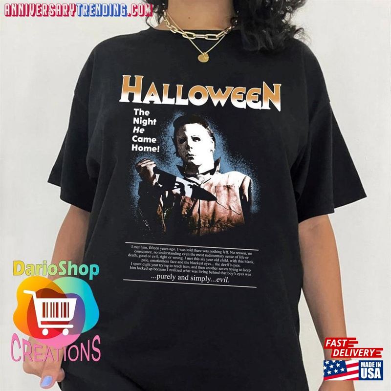 Micheal Myers Halloween Comfort Colors Tshirt Michael Youth Killer Shirt T-Shirt Classic