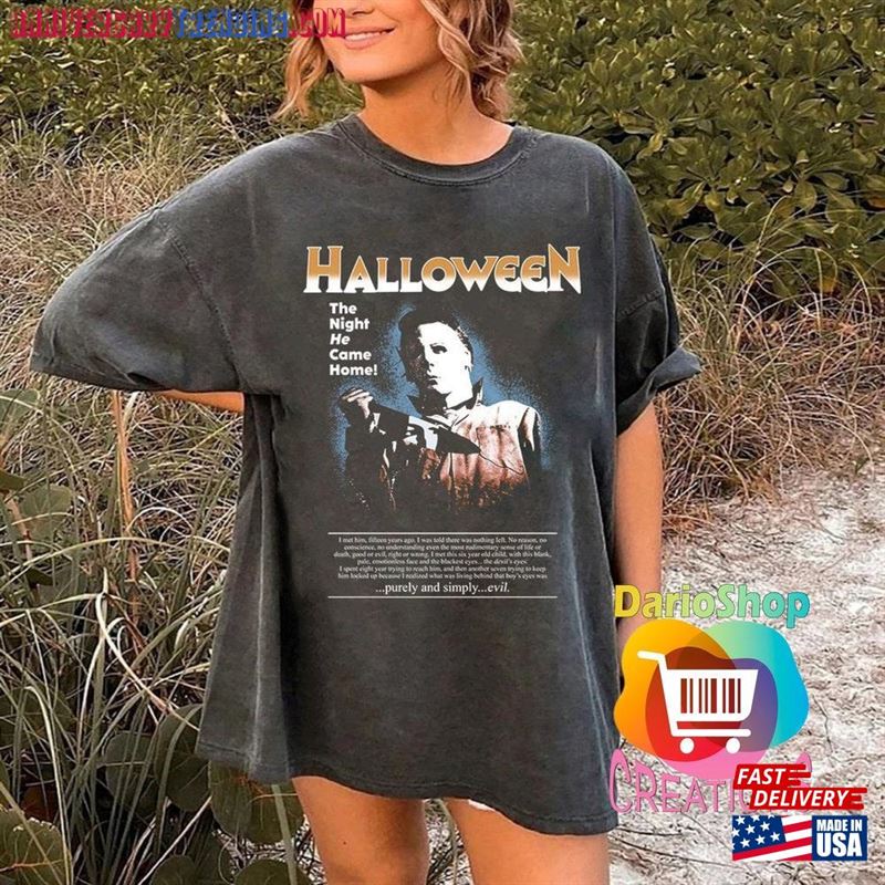 Micheal Myers Halloween Comfort Colors Tshirt Michael Youth Killer Shirt T-Shirt Classic