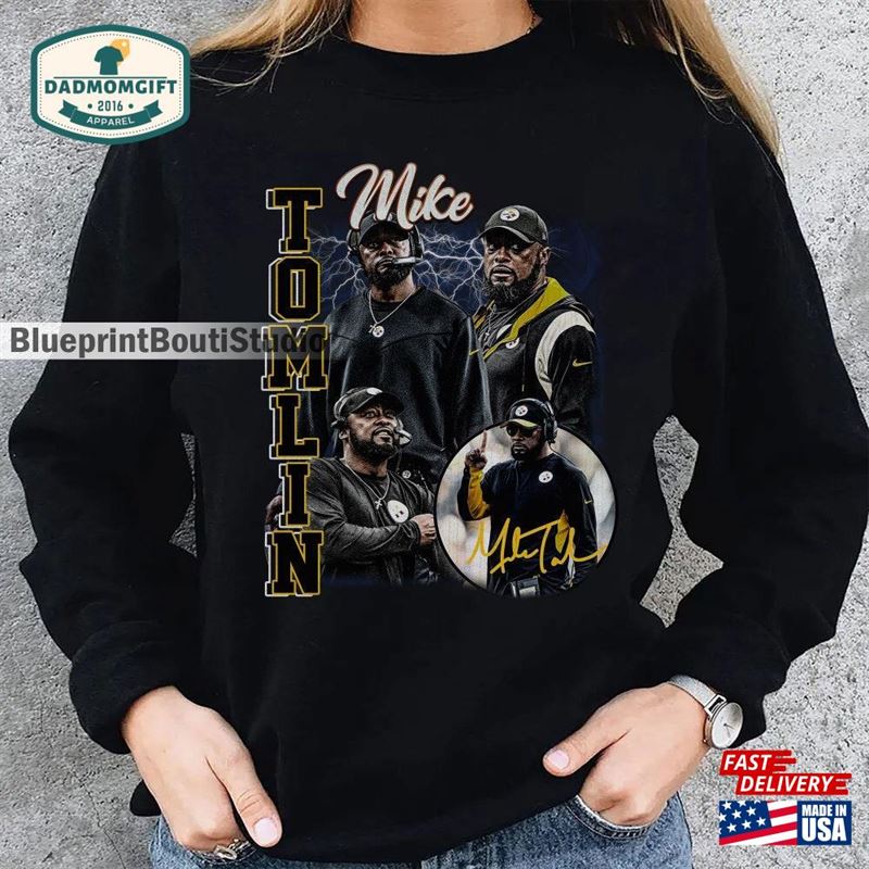 Mike Tomlin Vintage Unisex Shirt Tshirt Gift For Him And Her Best Sweatshirt Classic Hoodie