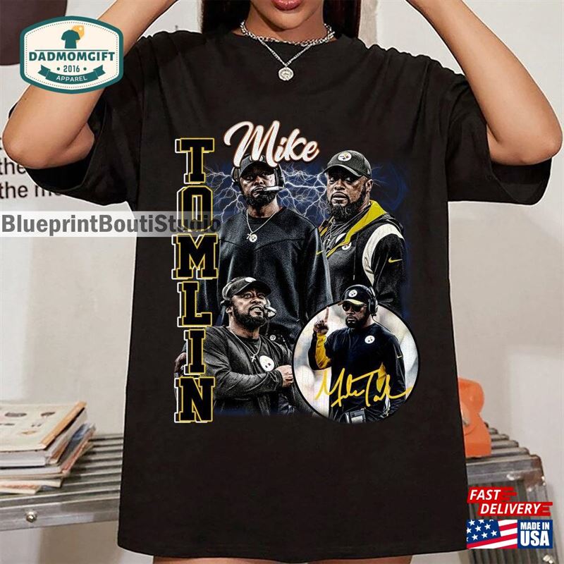 Mike Tomlin Vintage Unisex Shirt Tshirt Gift For Him And Her Best Sweatshirt Classic Hoodie