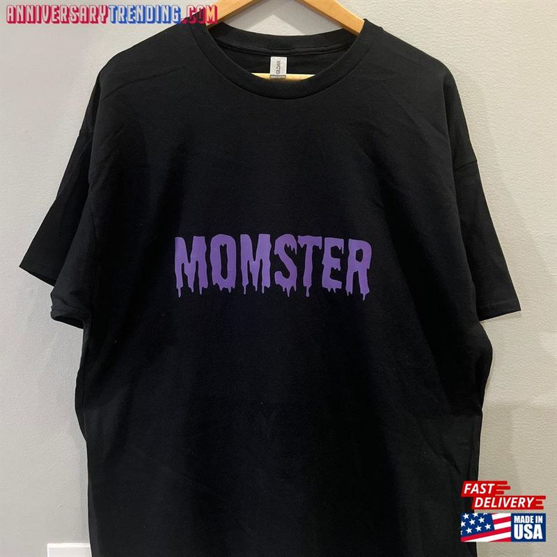 Momster Adult Halloween 2023 Custom Crew Neck T-Shirt Hoodie Classic