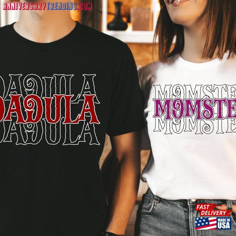 Momster And Dadcula Matching Halloween Shirts Couples Shirt Sweatshirt Classic