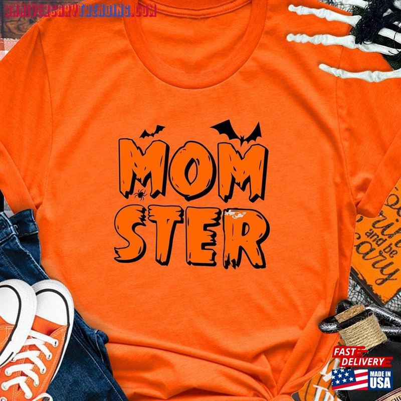 Momster Shirt Mommy Halloween Tee Spooky Vibe T-Shirt Hoodie