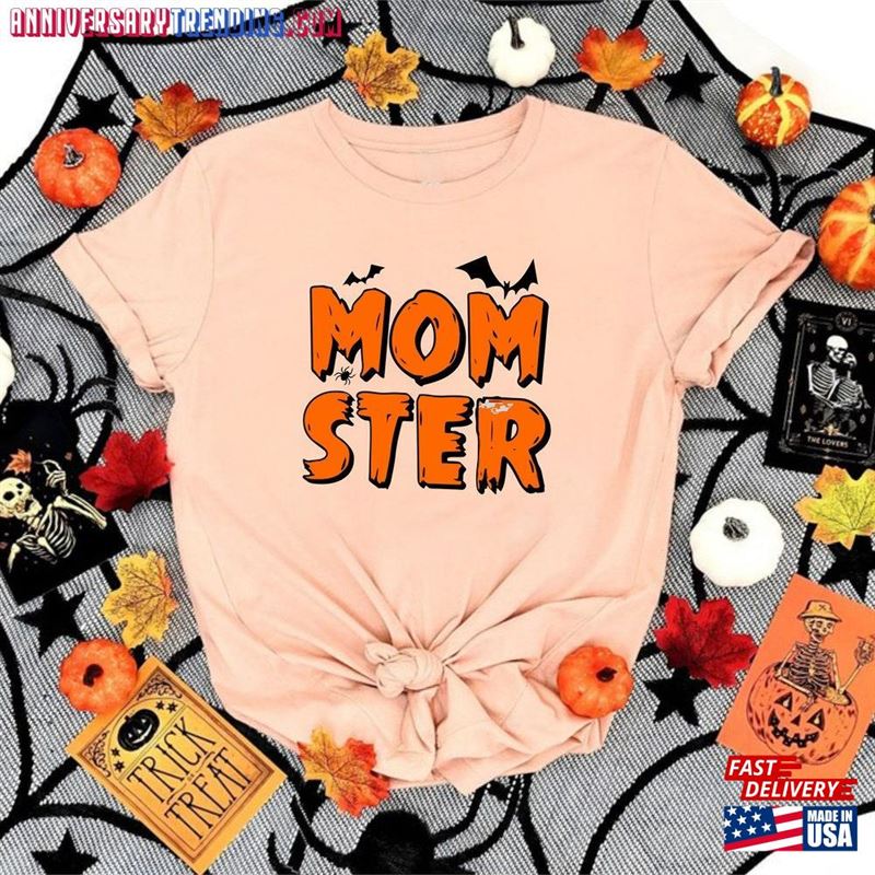 Momster Shirt Mommy Halloween Tee Spooky Vibe T-Shirt Hoodie