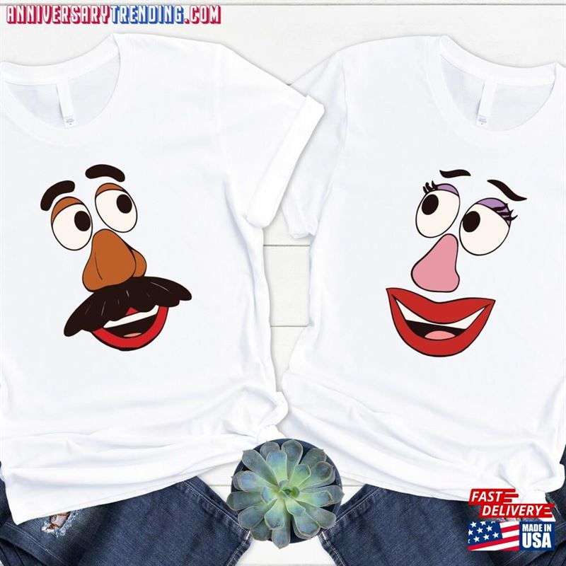 Mr Potato And Mrs Head Thanksgiving Couple T-Shirt Fall Family Matching Sweahirt Classic Sweatshirt