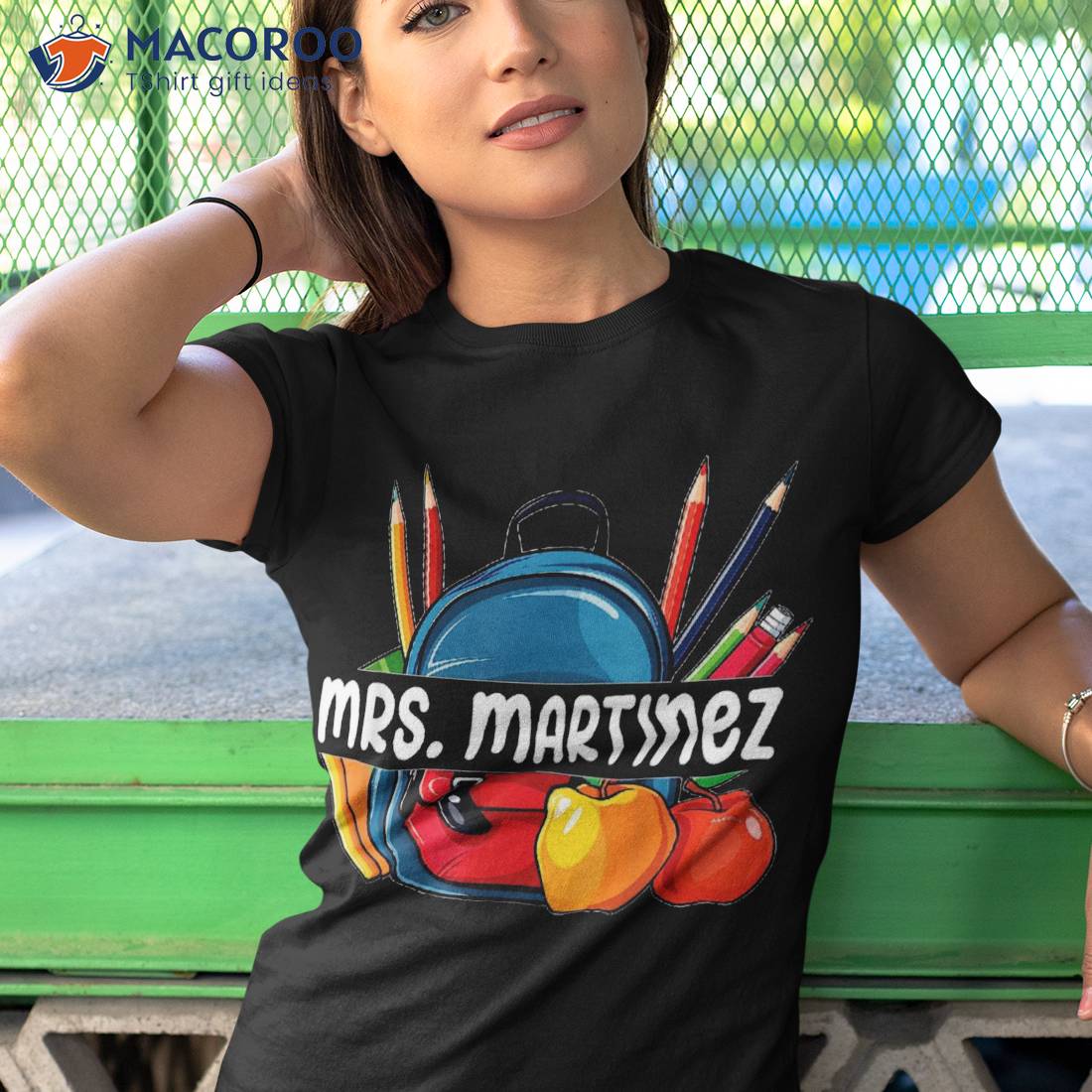 Mrs. Martinez Personalized Name Back To School Teacher Shirt