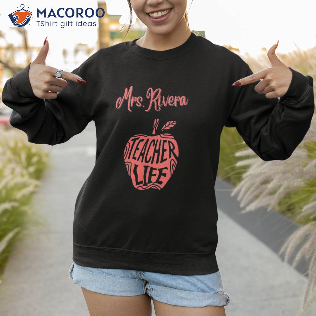 Mrs. Rivera Cute School Teacher Apple Proud Best Day Life Shirt Mrs. Rivera Cute School Teacher Apple Proud Best Day Life Shirt