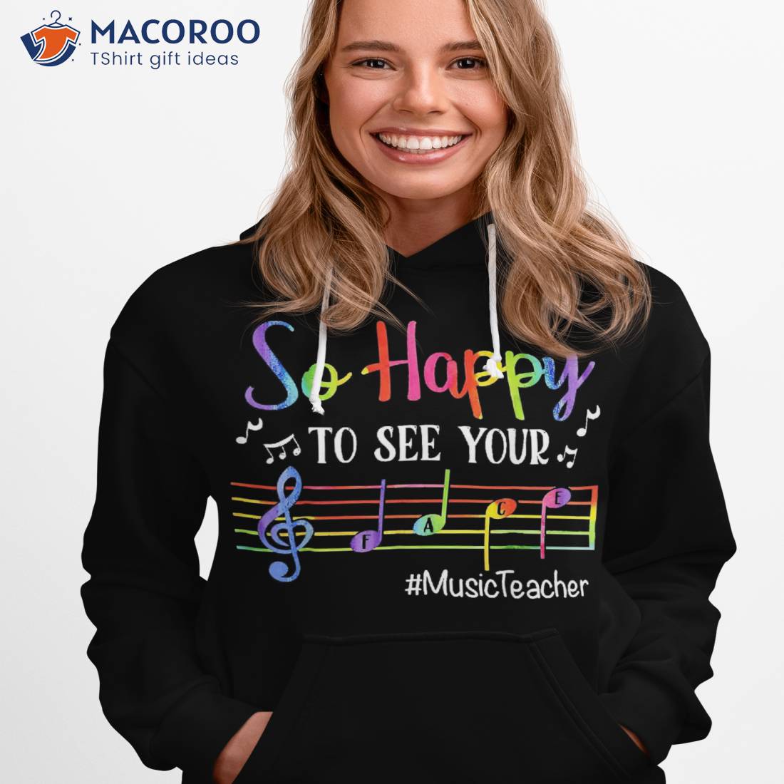 Music Teacher So Happy To See Your Face Back School Funny Shirt