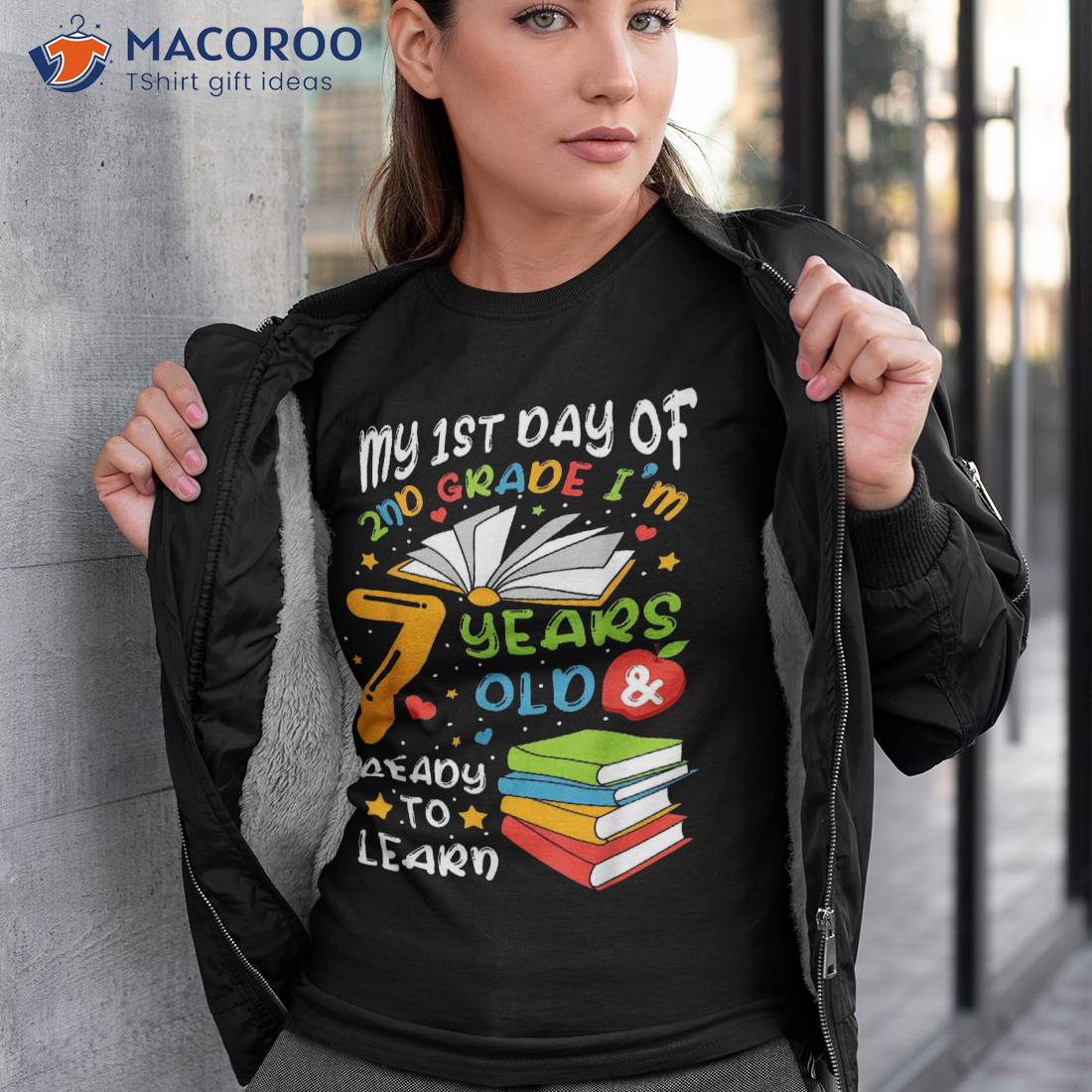 My First Day Of 2nd Grade 7 Years Old Back To School Shirt