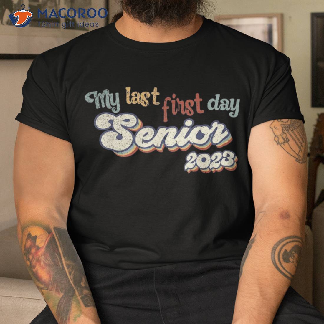 My Last First Day Senior 2023 Back To School Vintage Cool Shirt