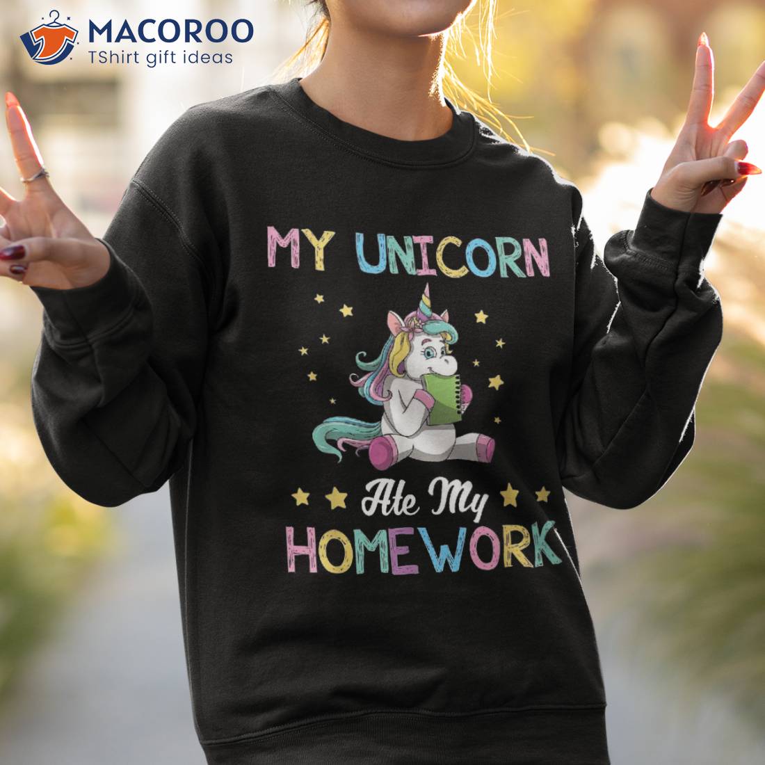 My Unicorn Ate Homework Back To School Gift Shirt My Unicorn Ate Homework Back To School Gift Shirt