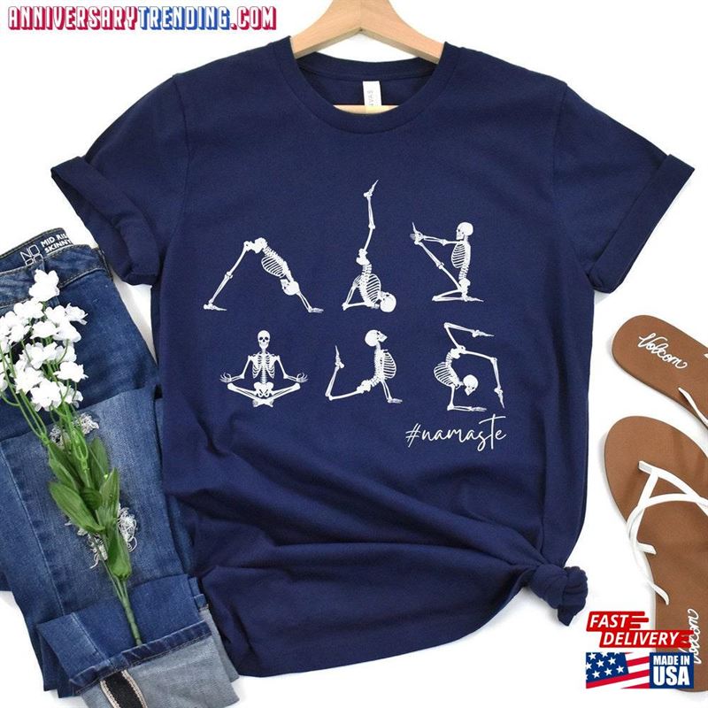 Namaste Skeleton Shirt Halloween Funny Sweatshirt Hoodie