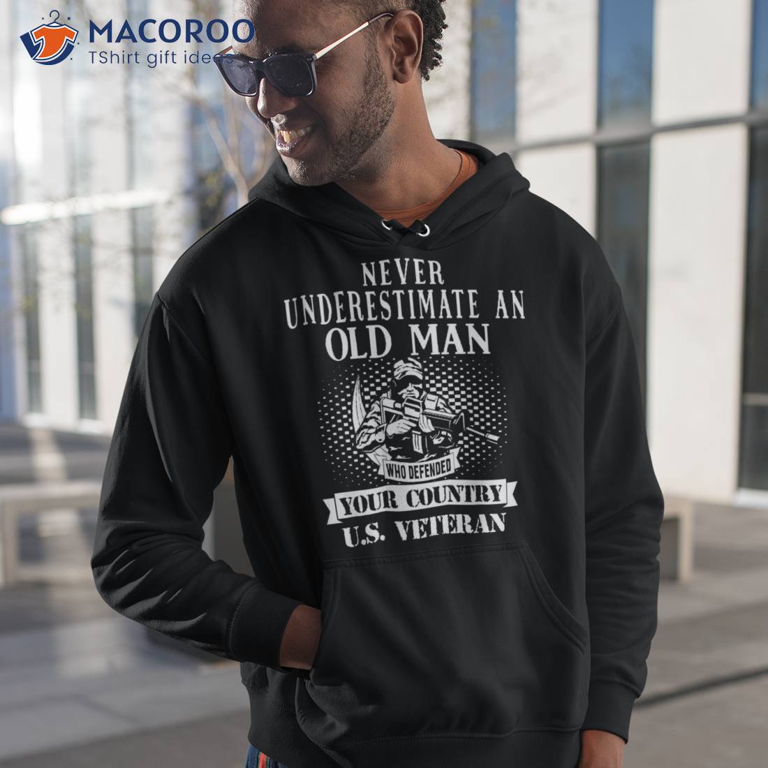 Never Underestimate An Old Man Funny Us Veteran Shirt