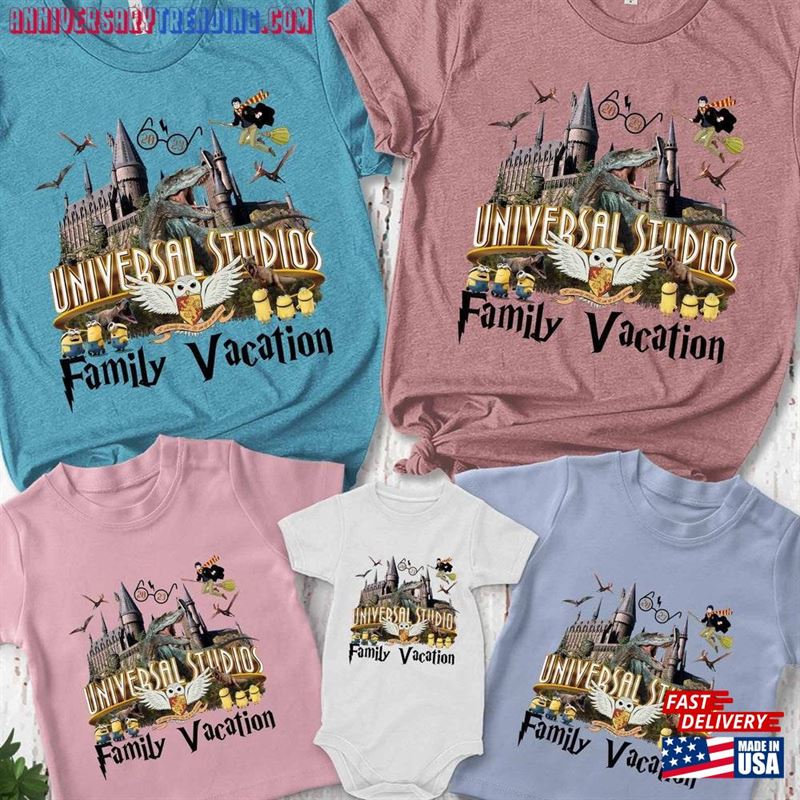 New 2023 Custom Universal Family Matching Shirt Vacation Shirts Jurassic Hp Personalized Sweatshirt Hoodie