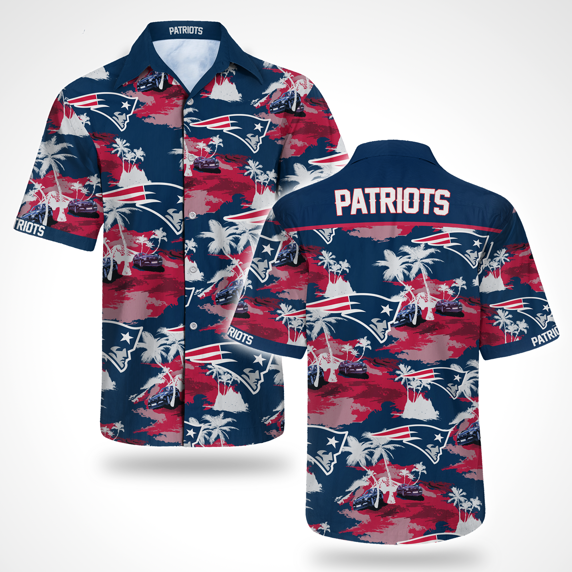 New England Patriots Hawaiian Shirt Summer Button Up