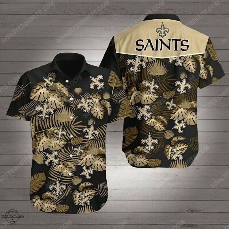 New Orleans Saints Logo Football Summer Vacation Hawaiian Shirt