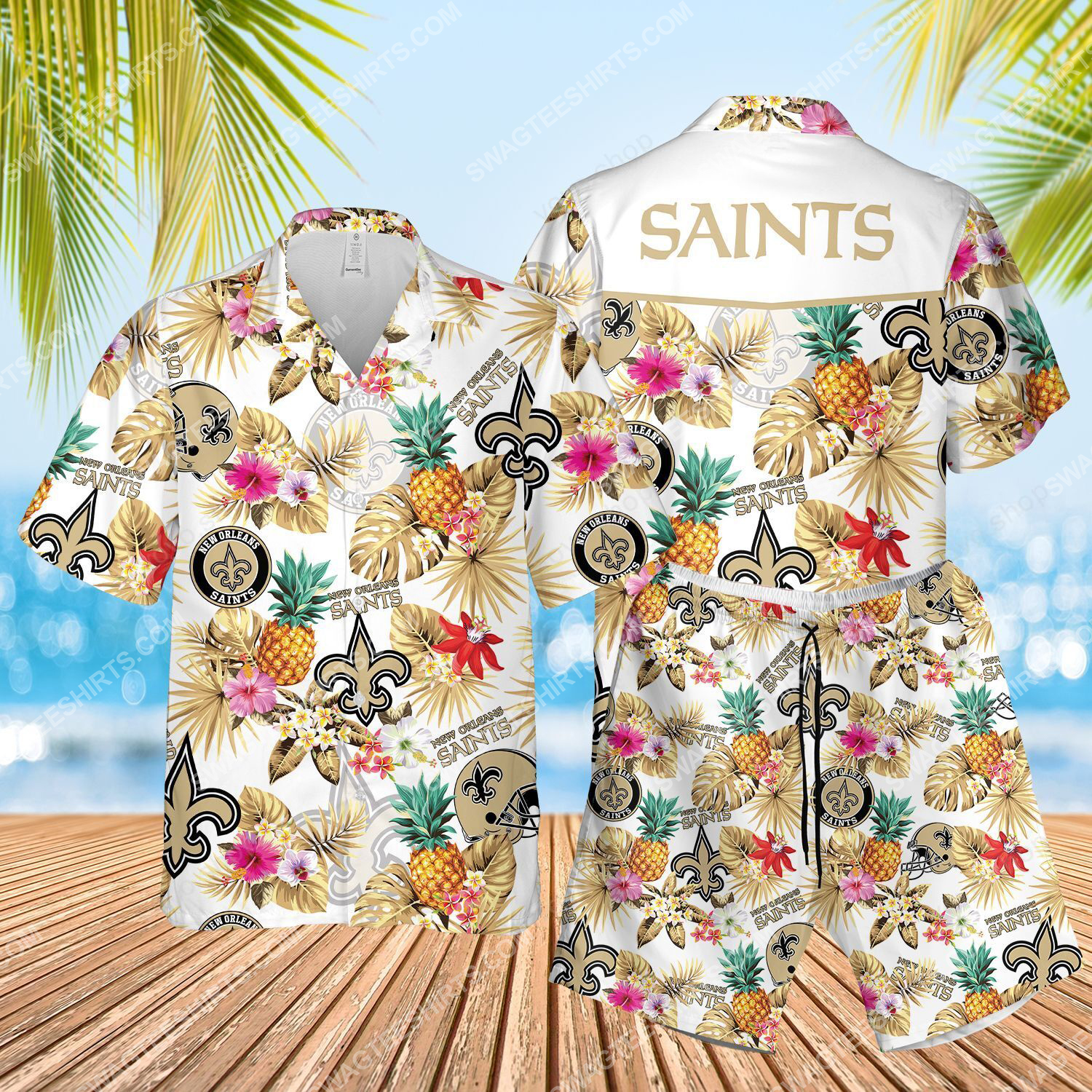 New Orleans Saints Summer Vacation Hawaiian Shirt